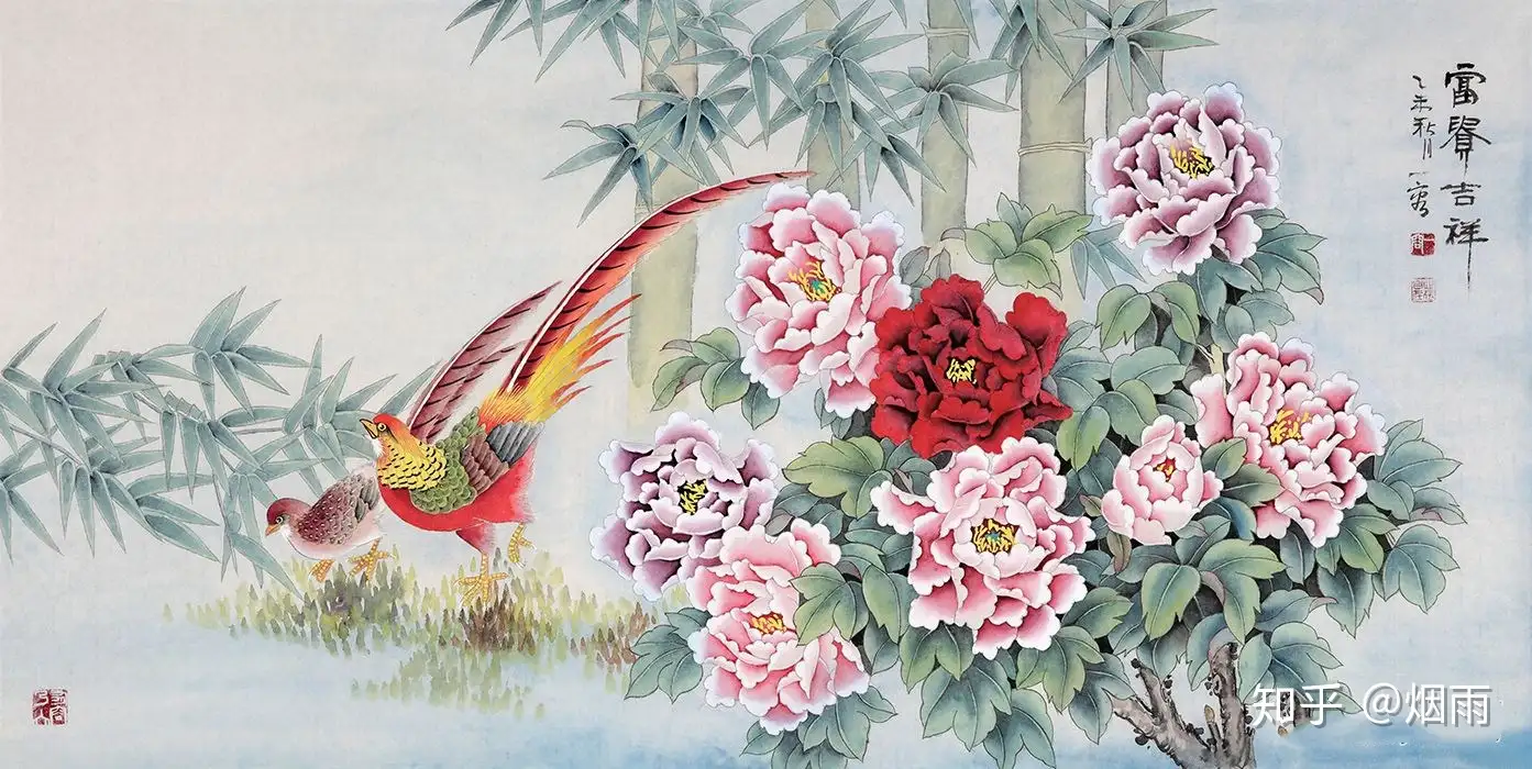 现代简约客厅挂上这几款花鸟画真的是锦上添花- 知乎