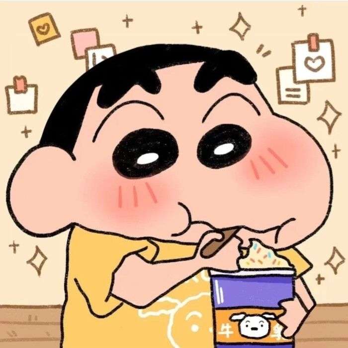 有没有蜡笔小新的情侣头像小新喂饭的那种