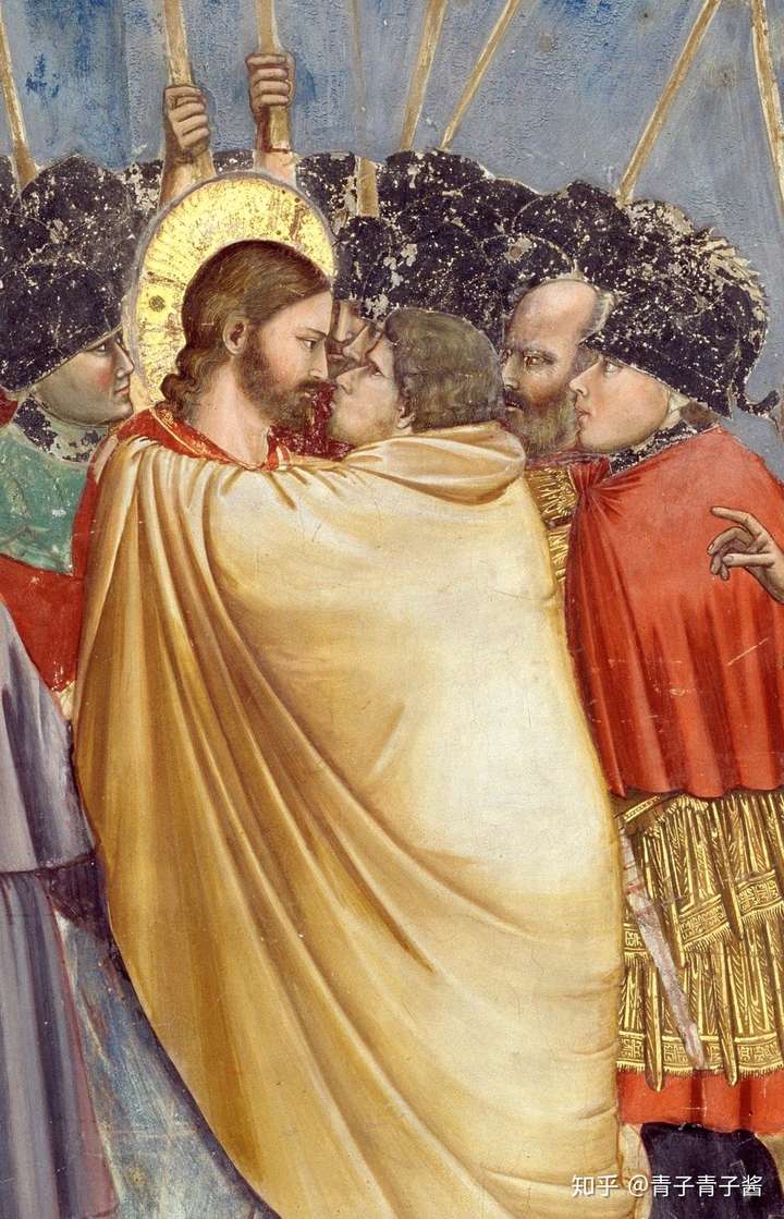 1人 赞同了该文章 7114乔托的《犹大之吻》描绘了犹大出卖耶稣这