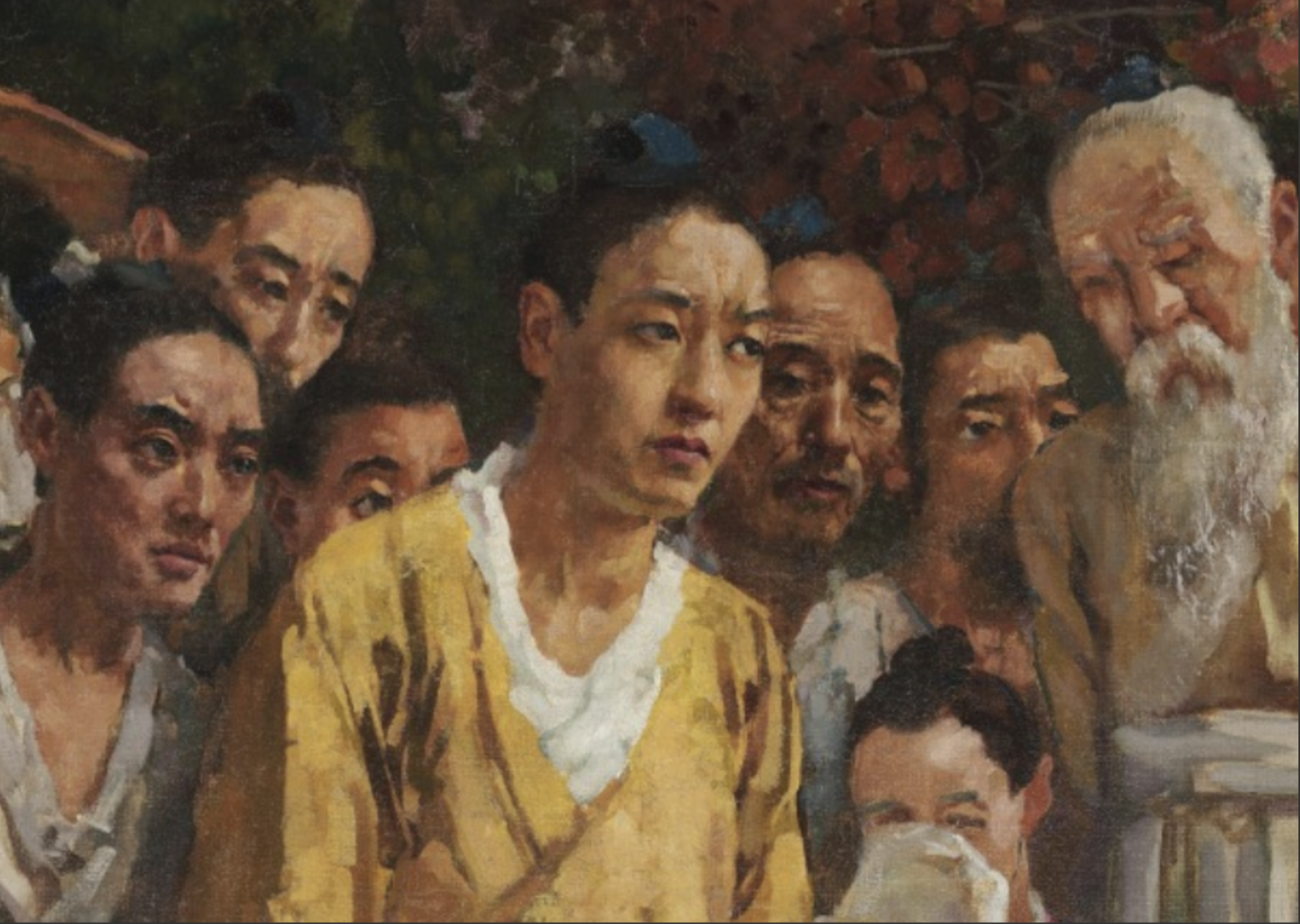 100幅中国名画赏析95田横五百士画家徐悲鸿