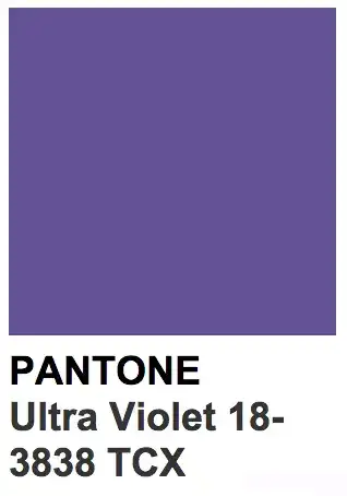 如何评价色彩机构pantone发布的2018年流行色紫外光色ultraviolet
