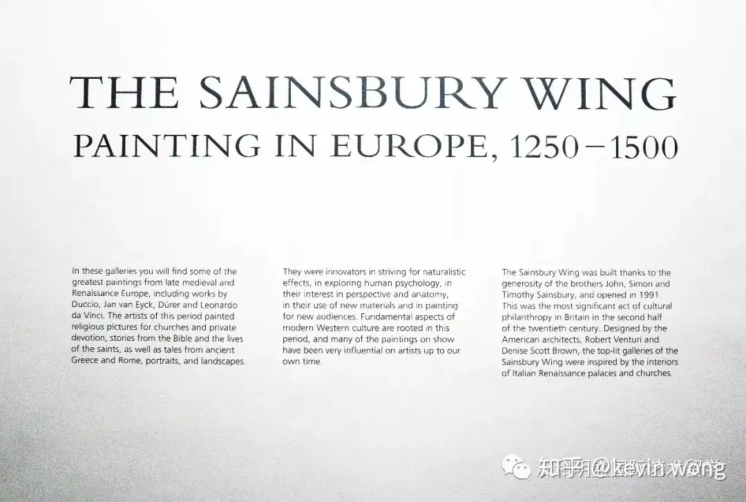 英国国家美术馆（一）圣伯里翼（The Sainsbury Wing） - 知乎