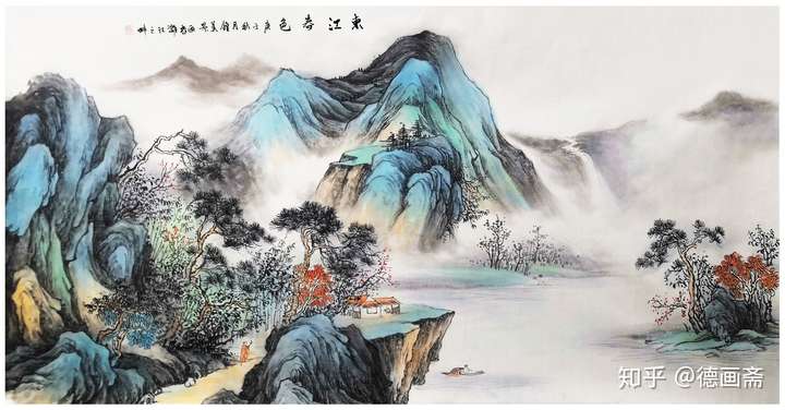 钟美景当代高古青绿画派代表人物