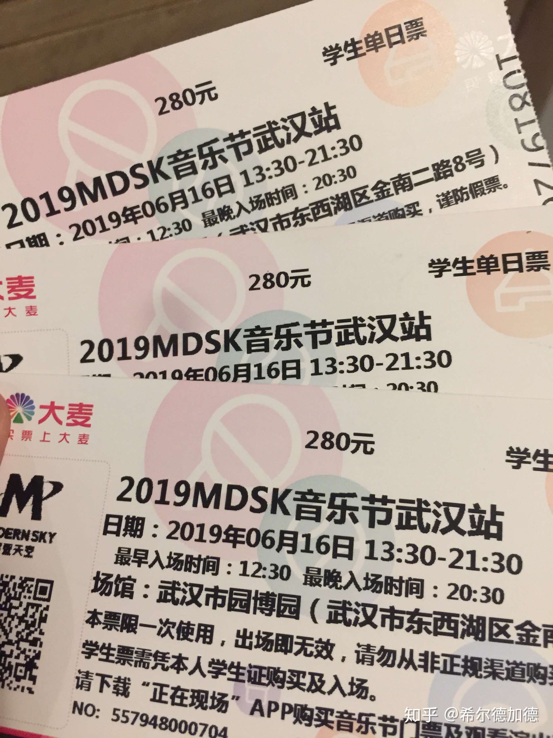 希尔德加德 的想法: 武汉mdsk音乐节 断腿啊,站了九个小时 好