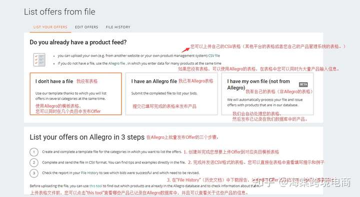 Allegro 平台批量发布 Offer 指引