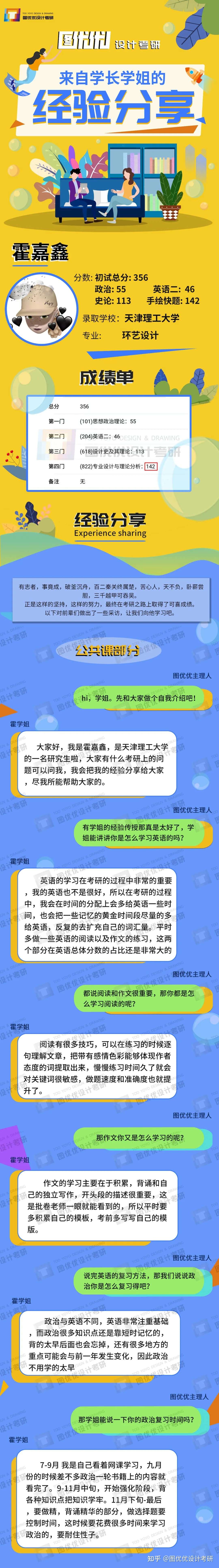 高分经验分享 天津理工大学环艺手绘142分 学姐倾心分享考研心路历程 知乎