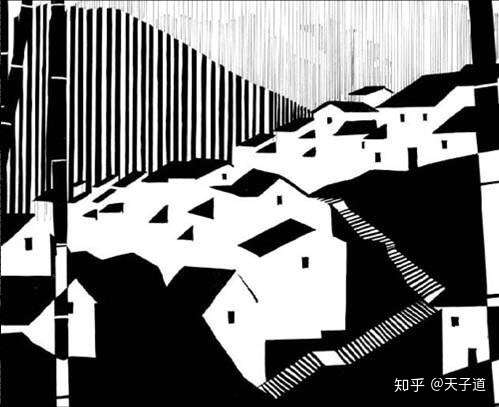 如何用一张点线面黑白画表达出一种情绪