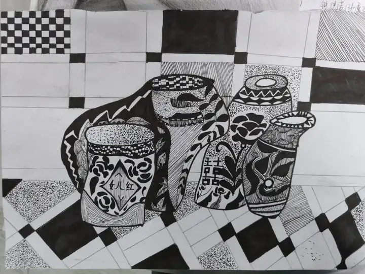笔绘青春活力 共沐艺术阳光 | 塘栖校区优秀绘画作业展示(图15)