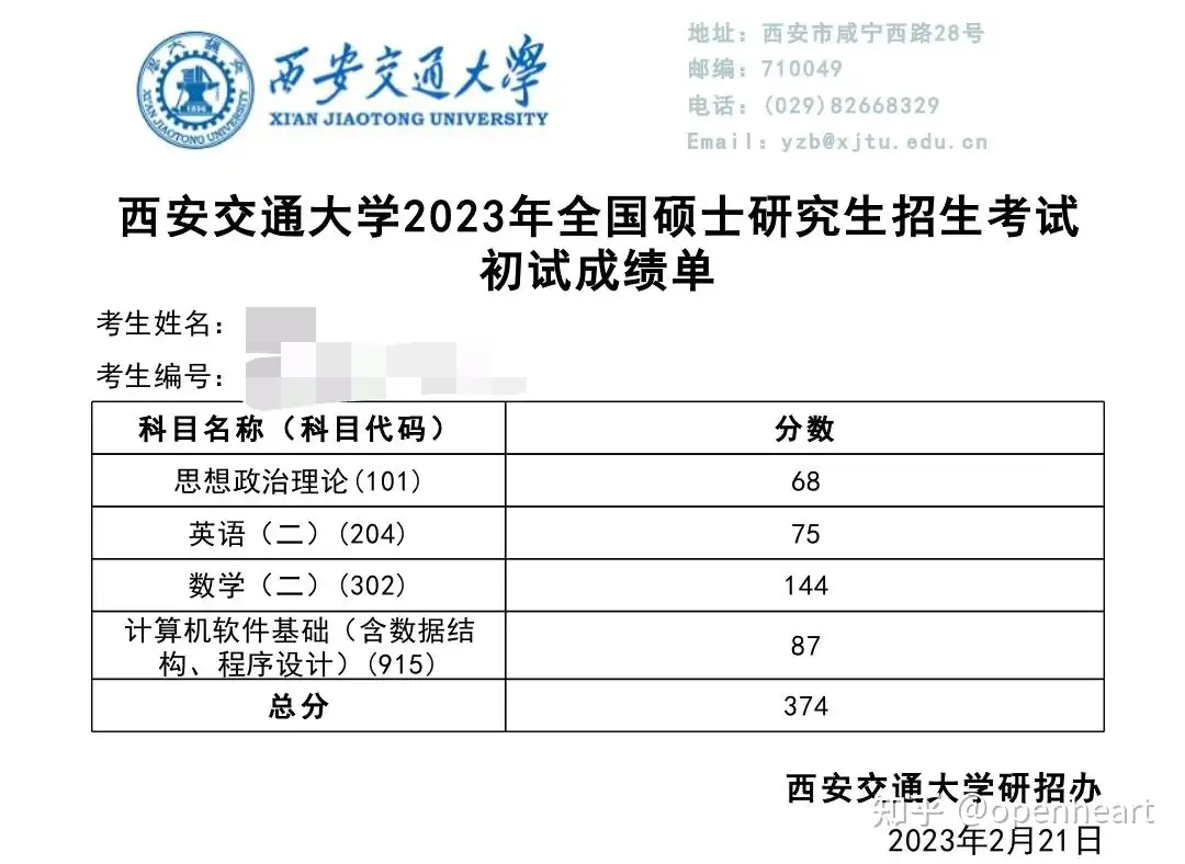 图片[1]-23双非跨考一战成功上岸西安交大软件学院-研宇宙