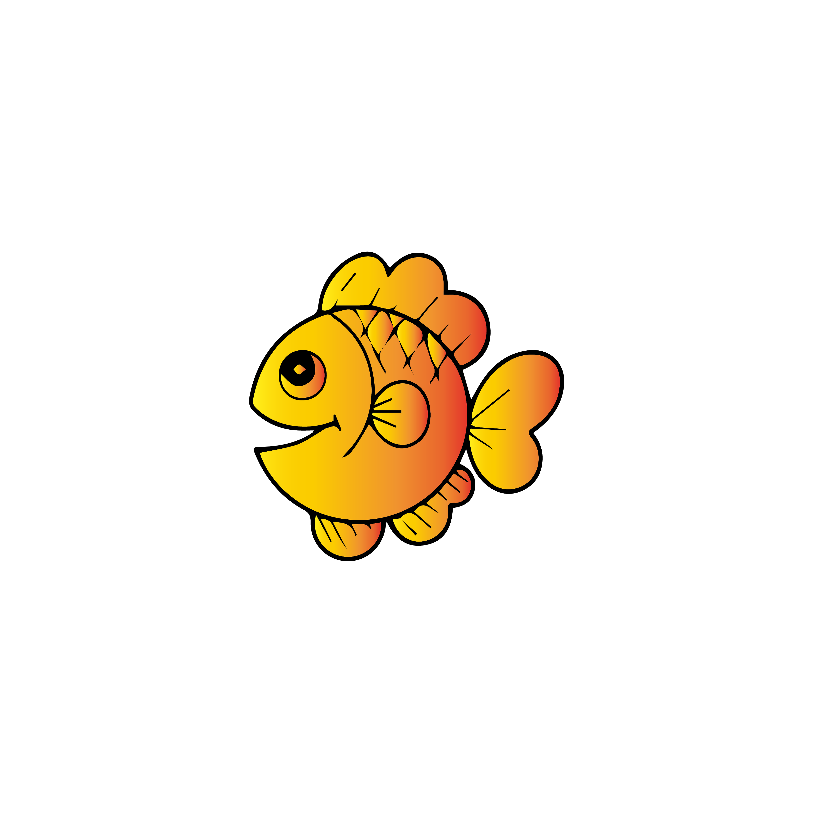 闫凯 的想法: 幸福微笑的小金鱼卡通造型设计!#平面设… - 知乎