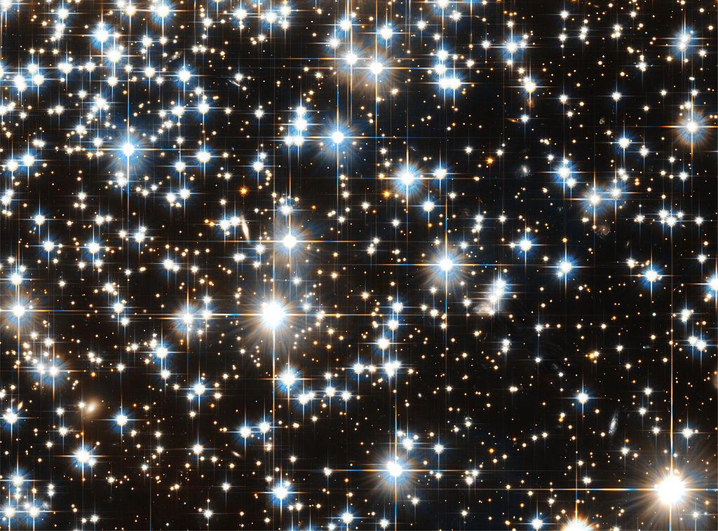 为什么星星的光芒看上去是四芒星的形状?
