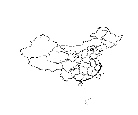 怎麼用r語言繪製英文中國地圖標註英文省名以及在不同的省份填充指定