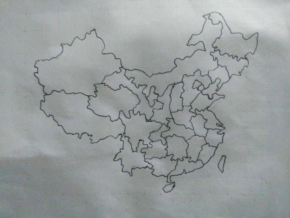 怎么练习画中国地图