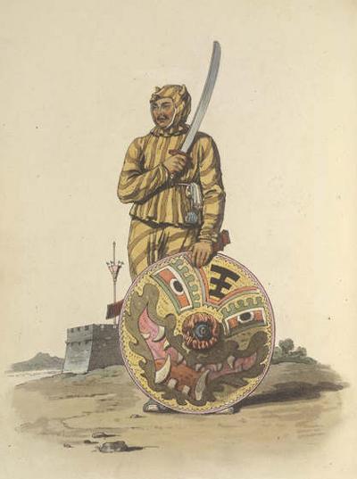 墨侠传奇戚继光元素鸳鸯阵藤牌刀藤牌操