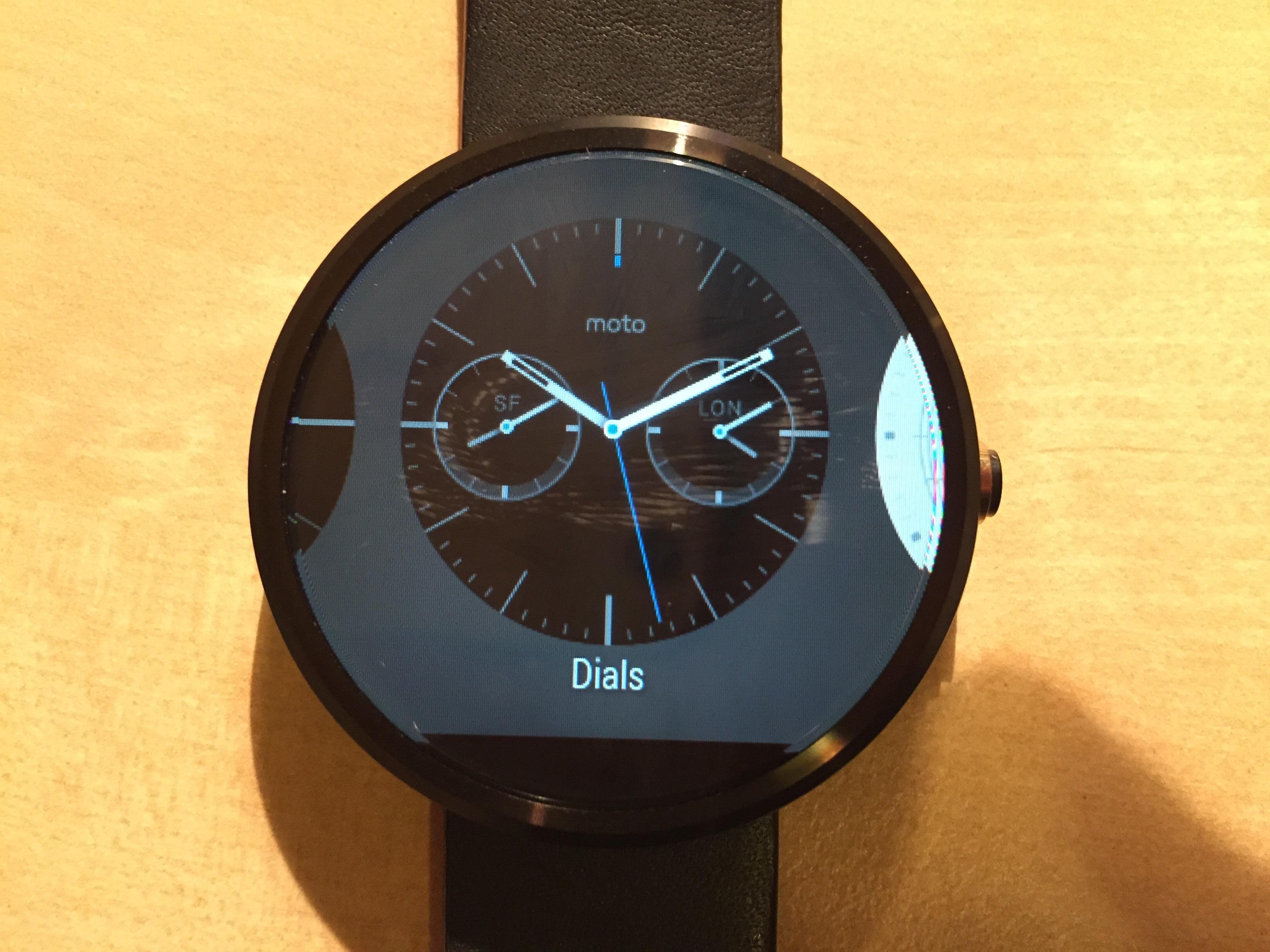 我今年买了块表moto360使用感受