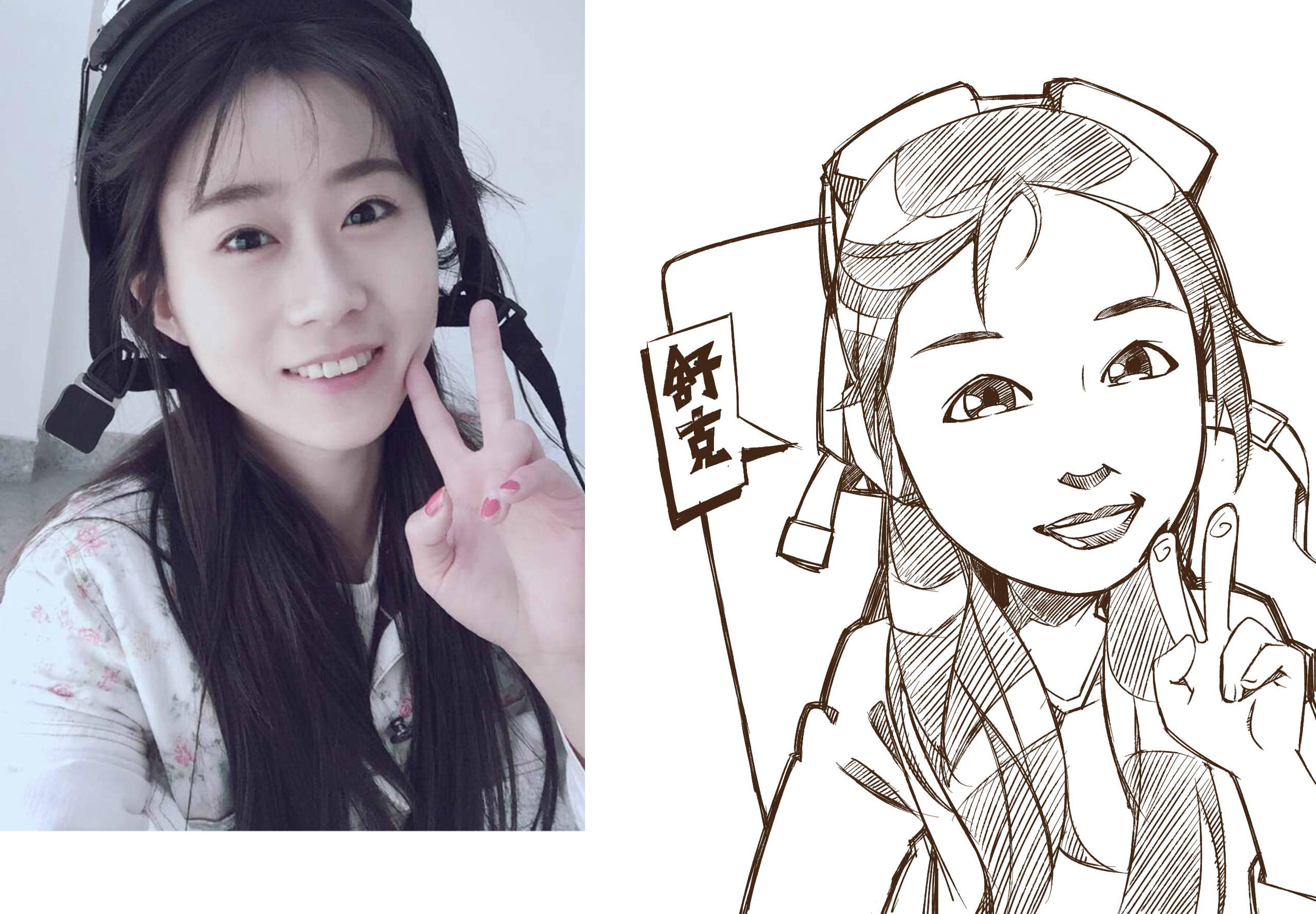 这种真人简笔画怎么学?