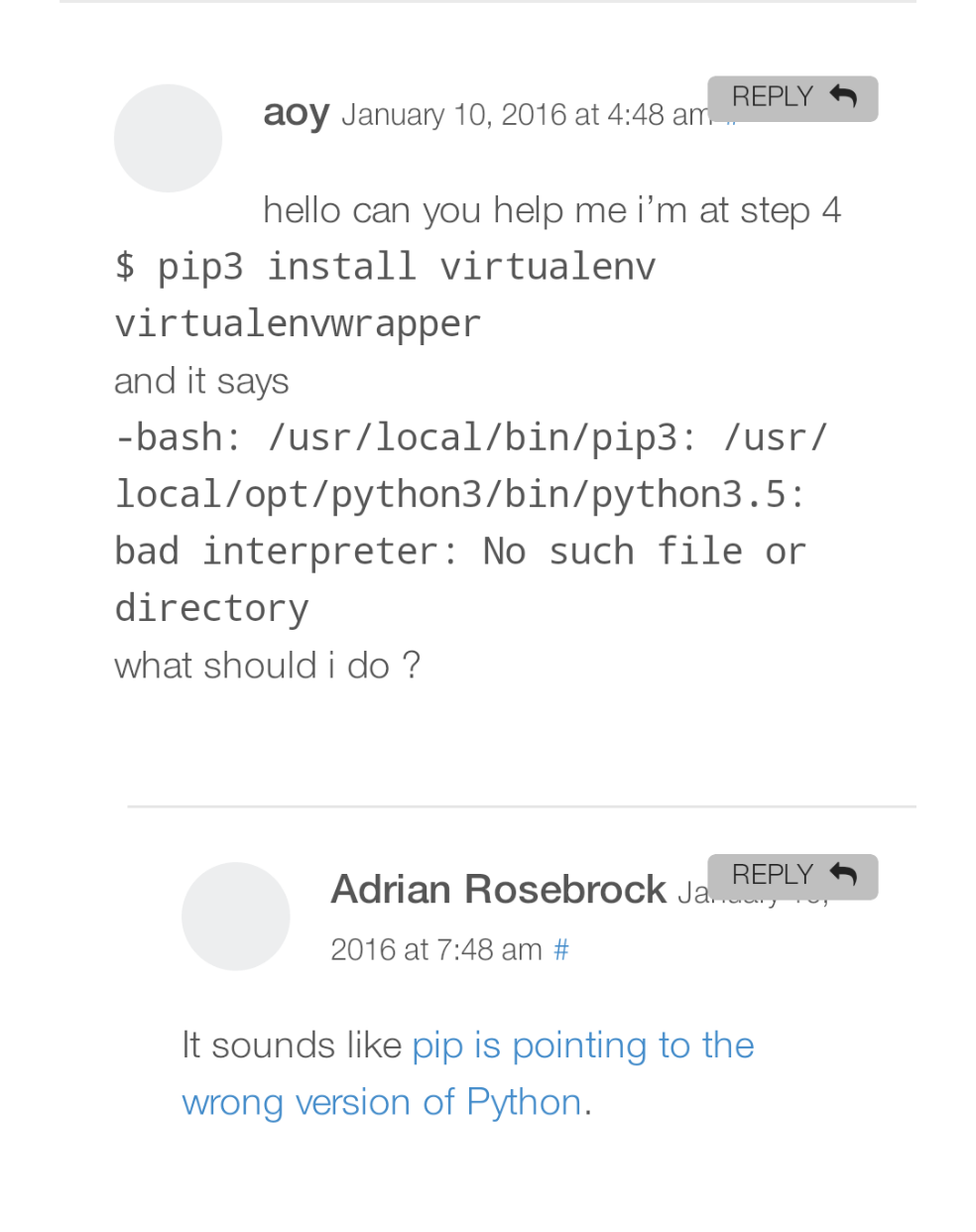 在mac上通过homebrew安装Python3.5,然后安装