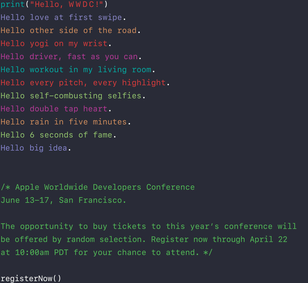 WWDC 2016 海报上的字体是什么?