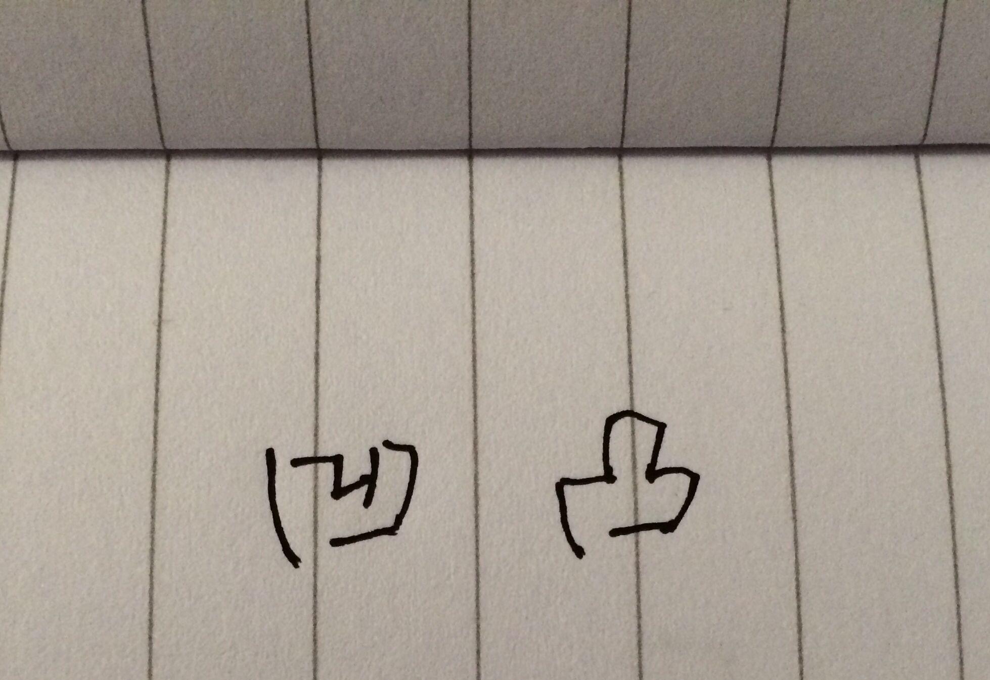 怎样把「凹凸」两个字写好看? - 知乎