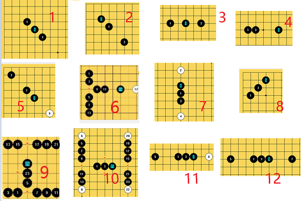 五子棋禁手(三三,四四,长连)组合起来的细节如何判定?