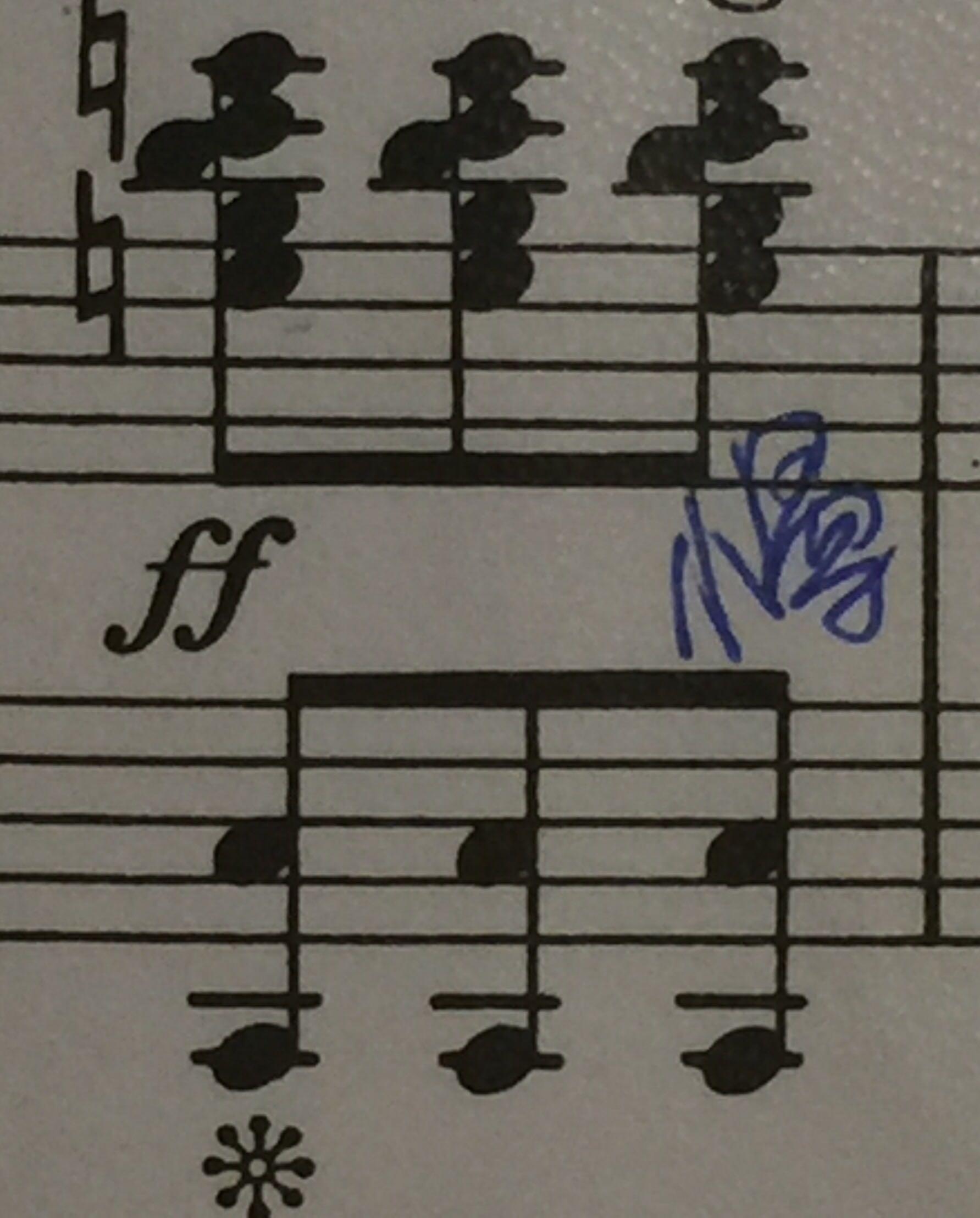 关于钢琴谱的记号