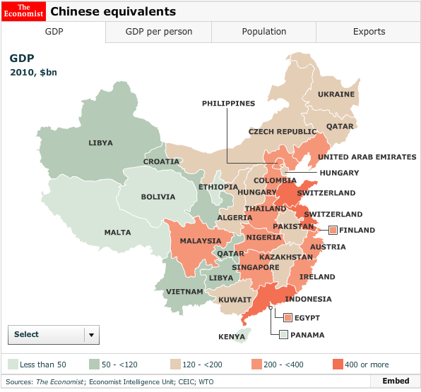 2014 年,中国哪些省份人均 GDP 跨入「发达状