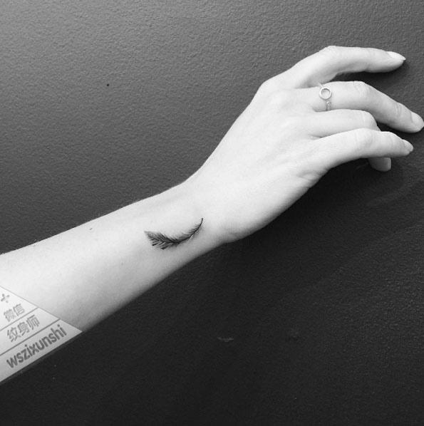 纹身师25张女生手腕精致小清新