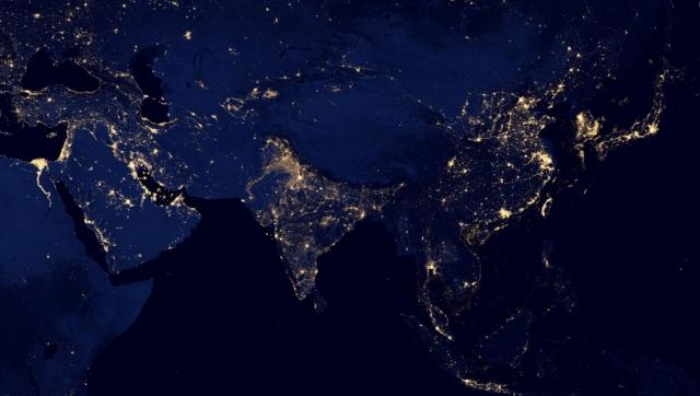 怎么解读这张世界夜晚灯光图? - 知乎