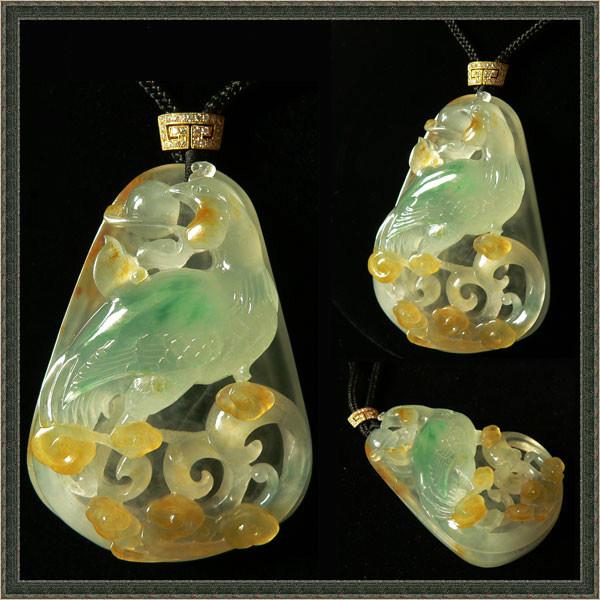 翡翠三彩又名福禄寿