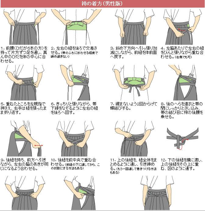 弓道的袴应该怎么穿?