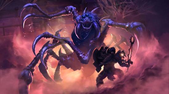 艾卓·尼鲁布是一个繁盛一时的蛛魔帝国,天灾军团在这里进行了屠杀