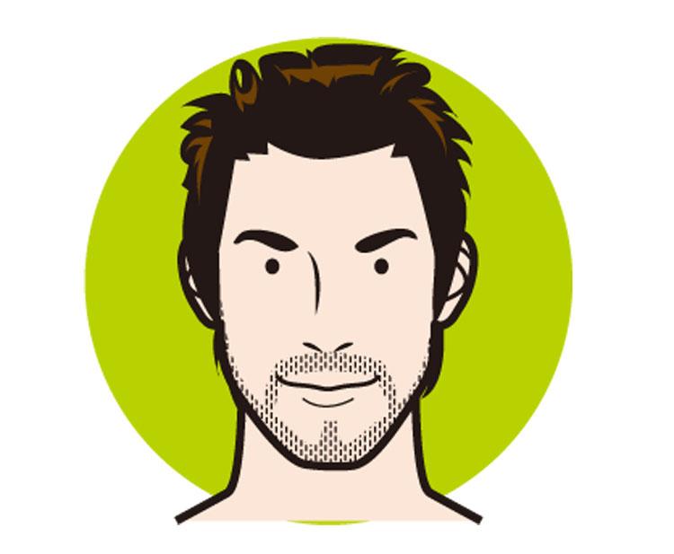 请对号入座-five o clock-​胡型特点:五点钟的阴影,又称"型男胡渣"