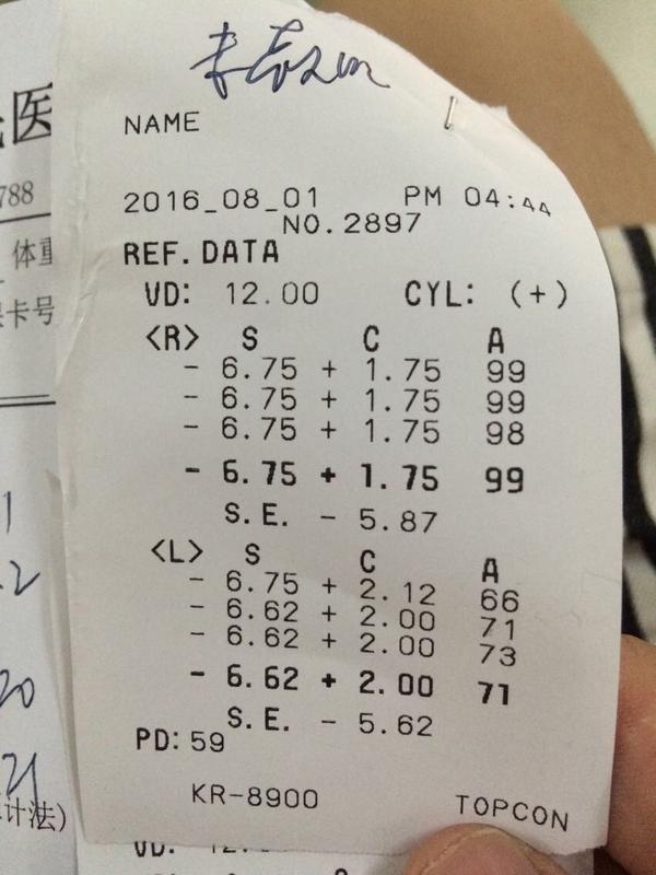 如何看电脑验光单?