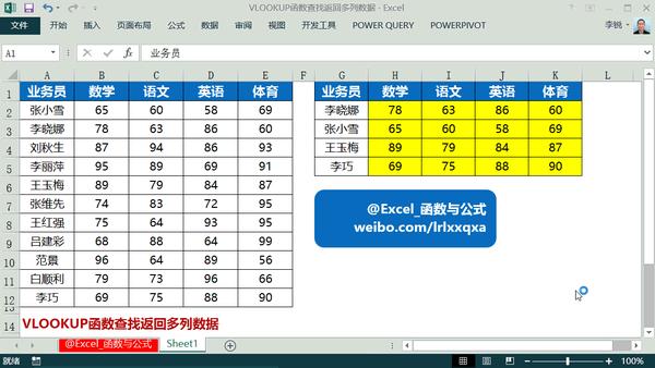 excel函数vlookup实例教程
