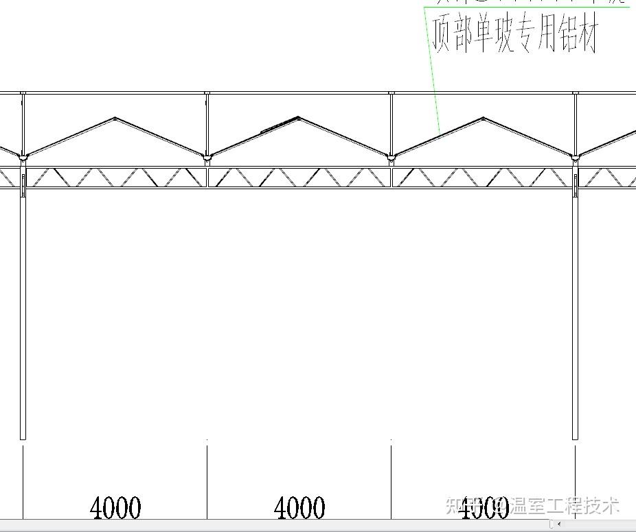 16米跨度温室大棚图纸图片