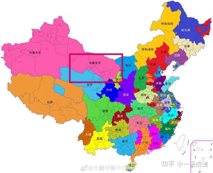 为什么甘肃省地图划分的那么奇怪？