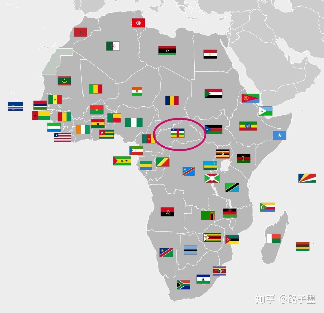 中非地图位置图片