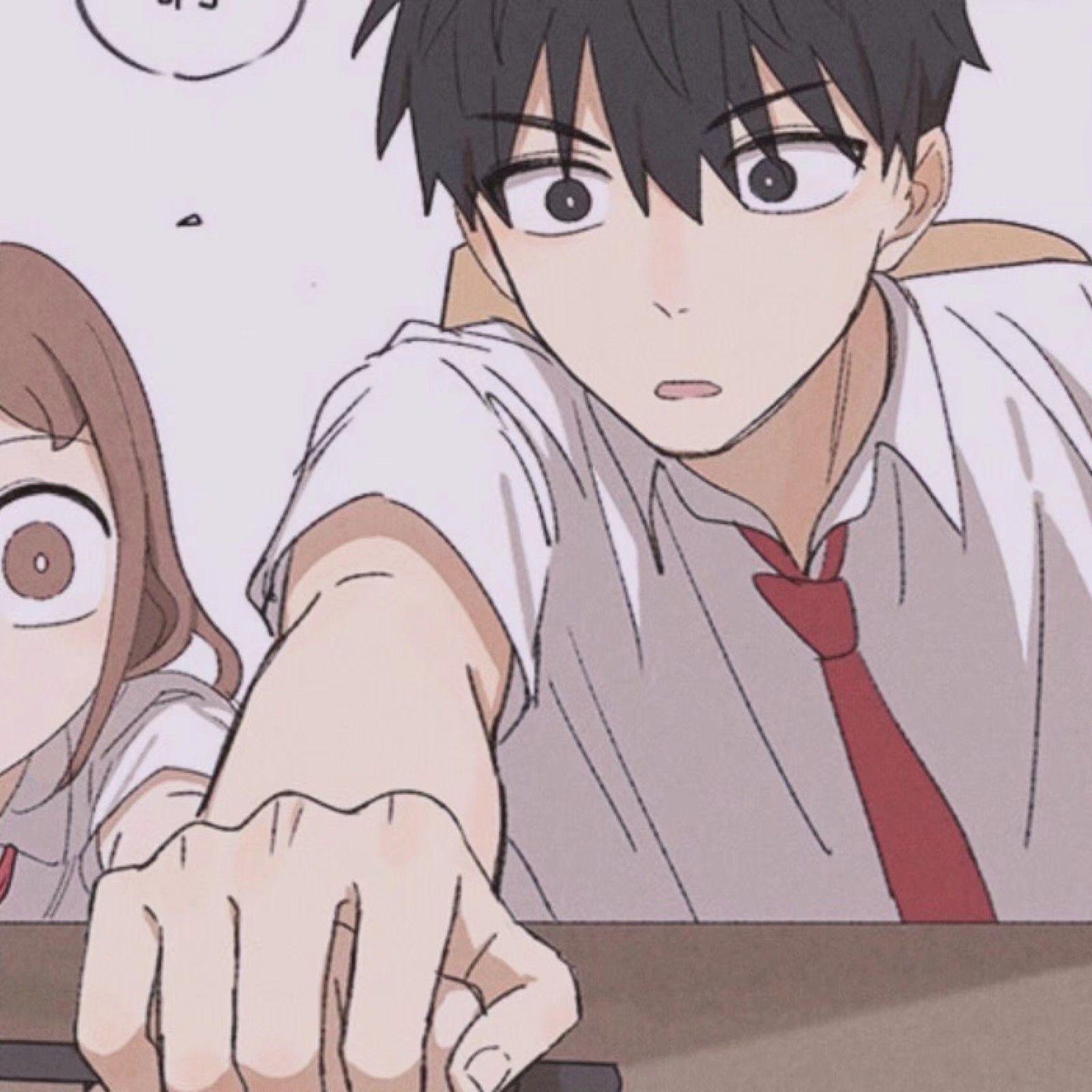 有没有好看的动漫情侣头像鸭含蓄点的