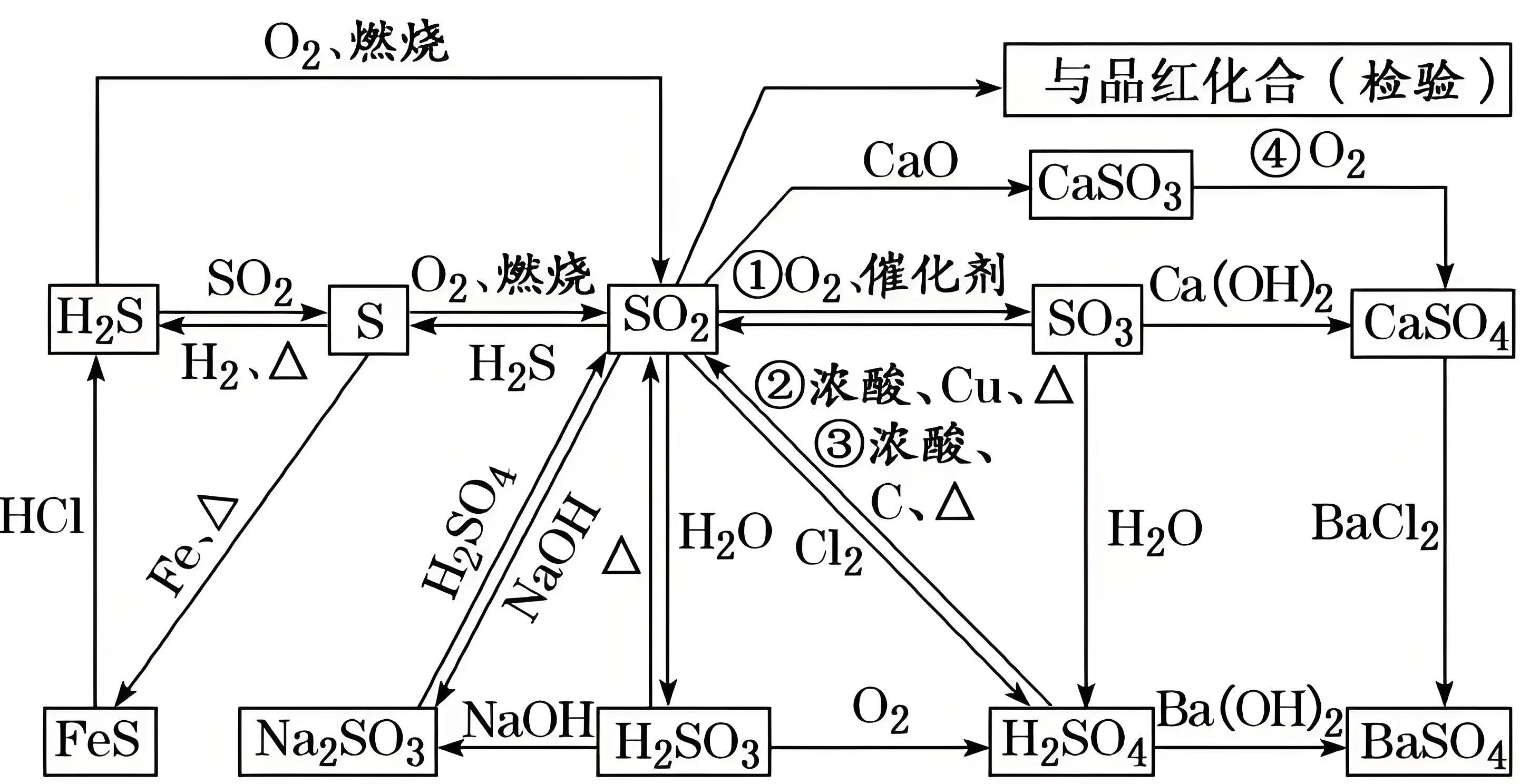 硫和浓硫酸反应的离子方程式?