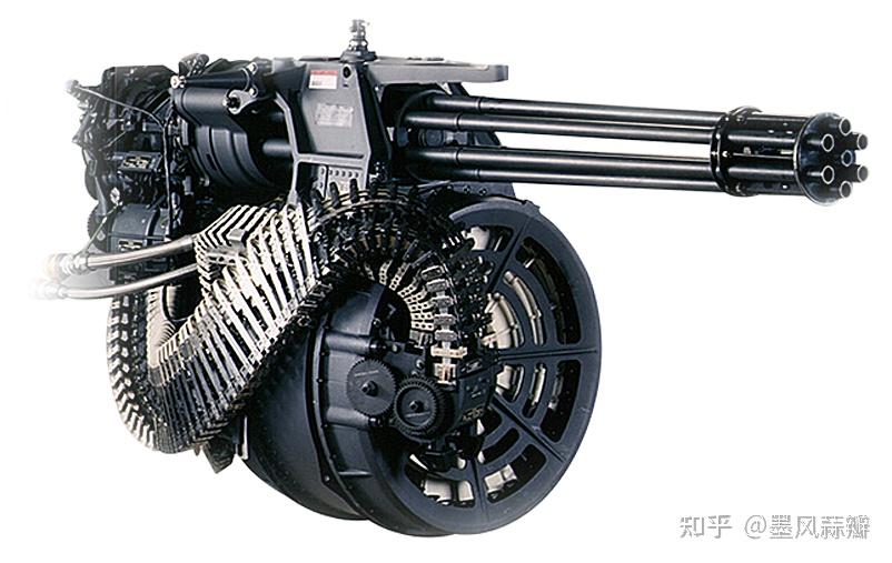 "密集阵"配备的战斗部为一部20毫米六管m61a1"火神"加特林机炮,该机炮