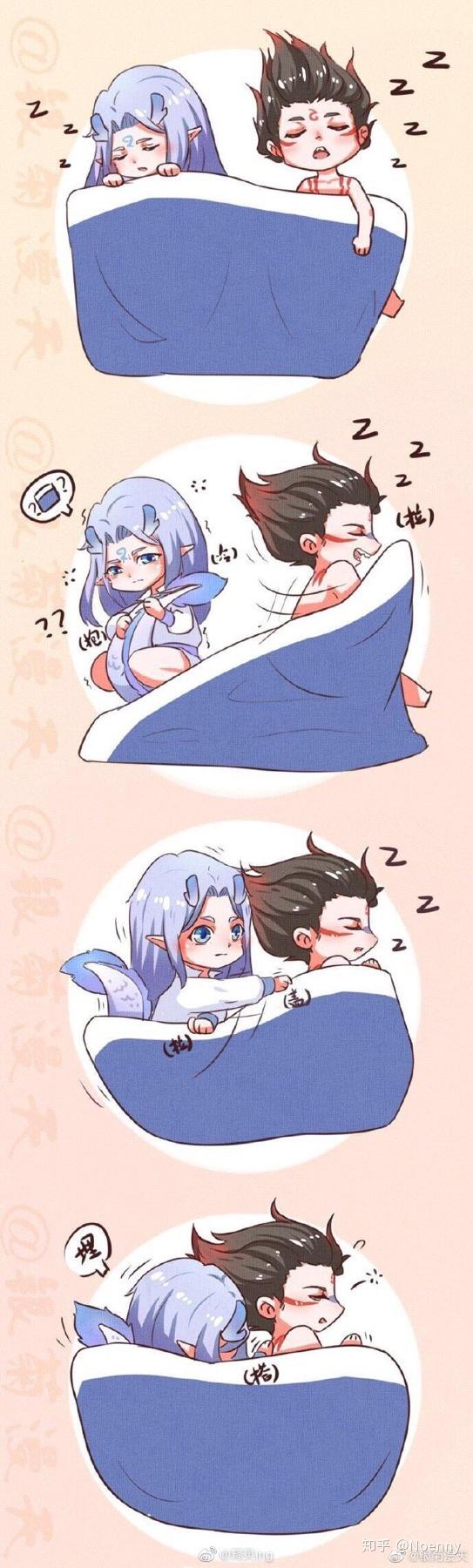 有哪些有趣的哪吒敖丙的小漫画? - 知乎