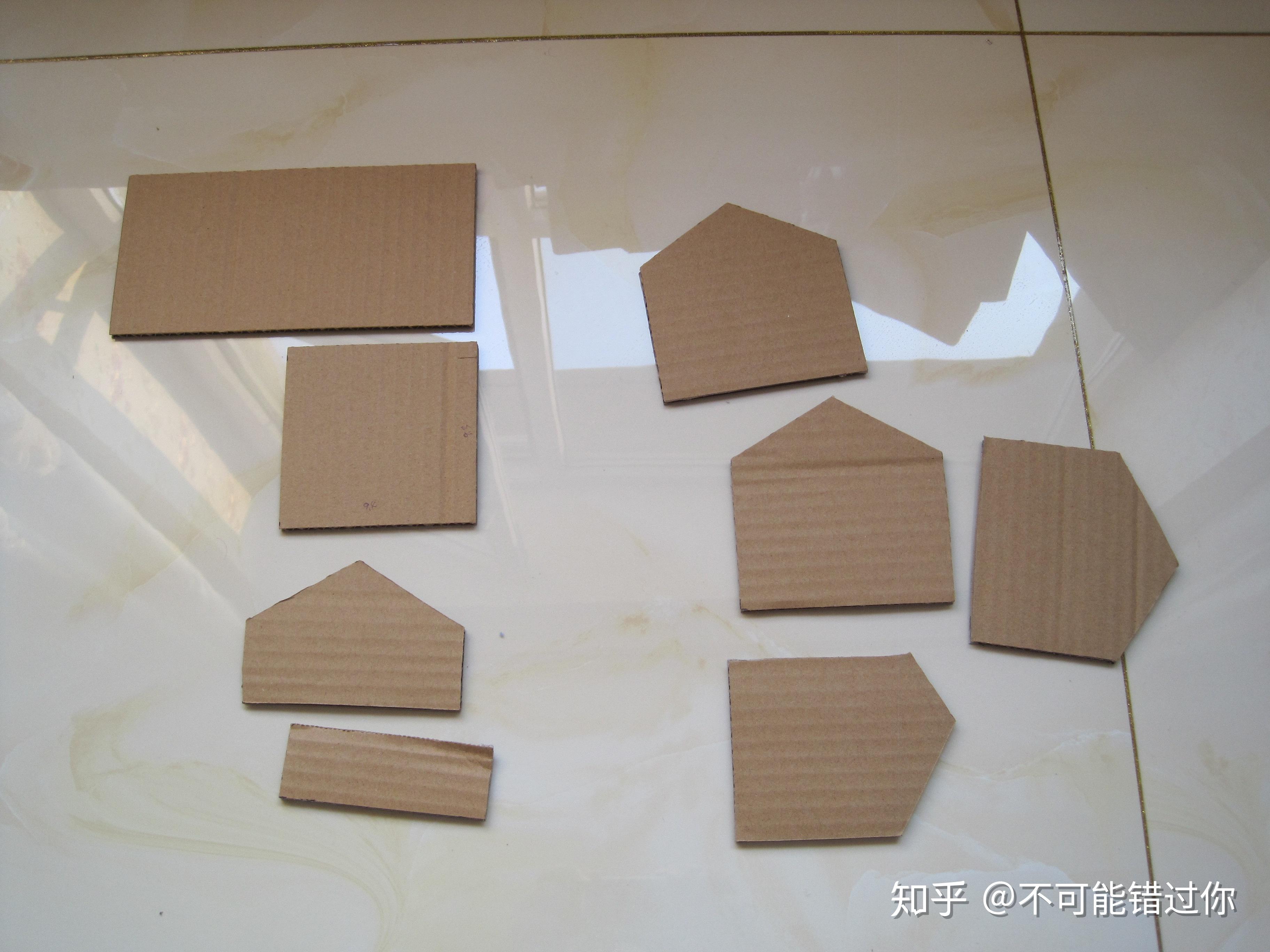 牛奶盒改造手工房子-图库-五毛网