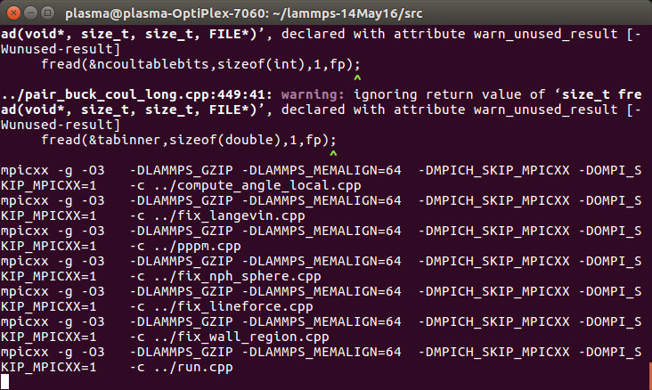 lammps output for paraview
