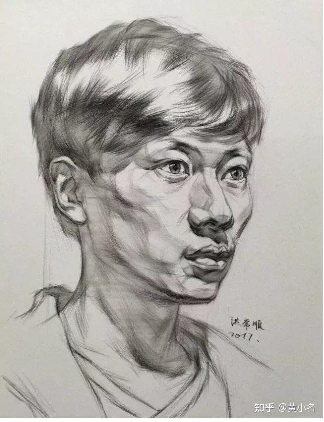 素描提高学几个月了素描人头的型一直找不准这怎么办啊