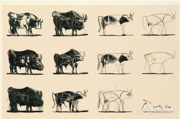 给乔布斯带来灵感的是毕加索(picasso)的《公牛》毕加索擅长在其他