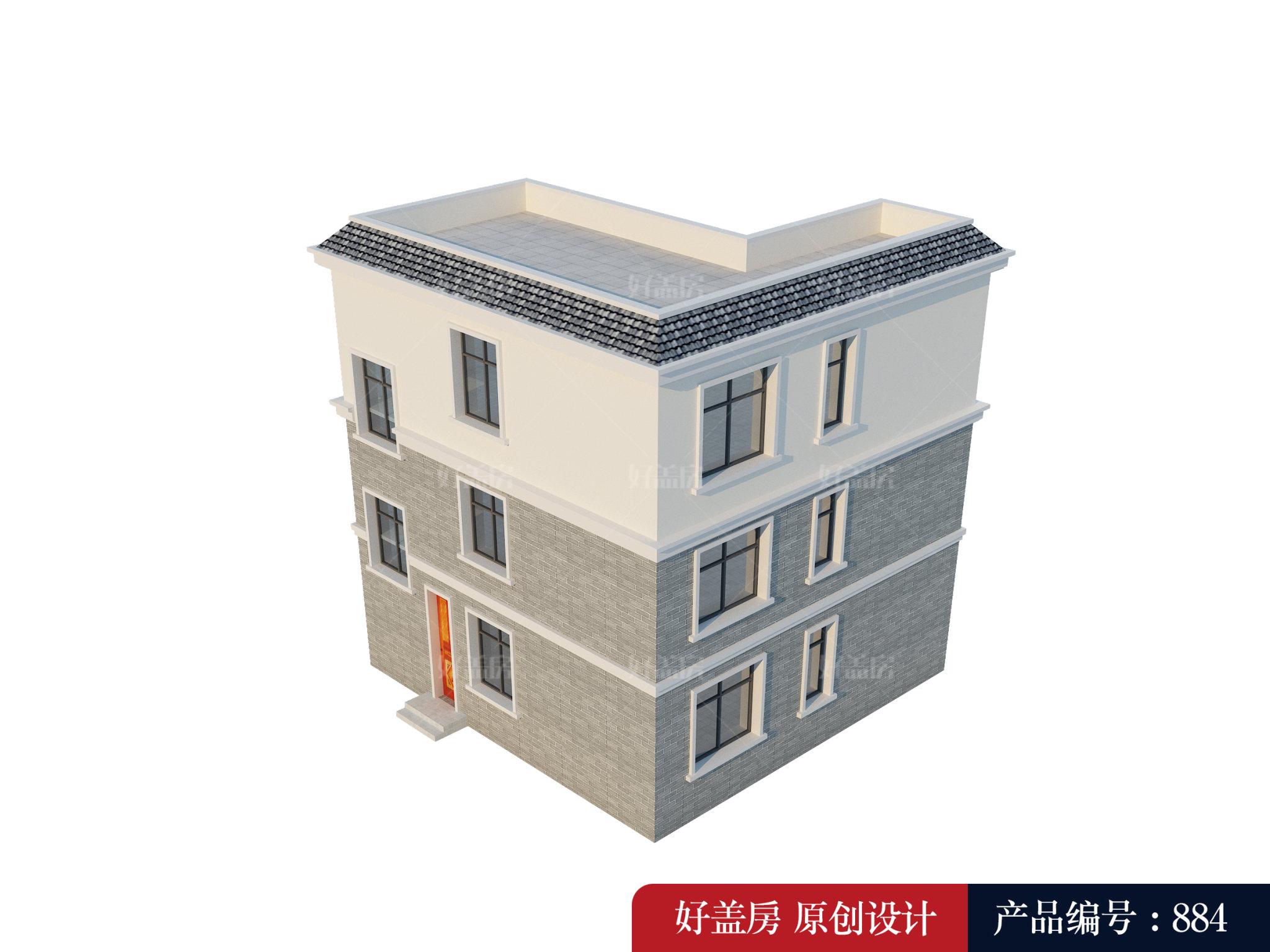 两层楼比较经济,但布局会紧凑得多;三层大气,很宽敞,但要多花10万元