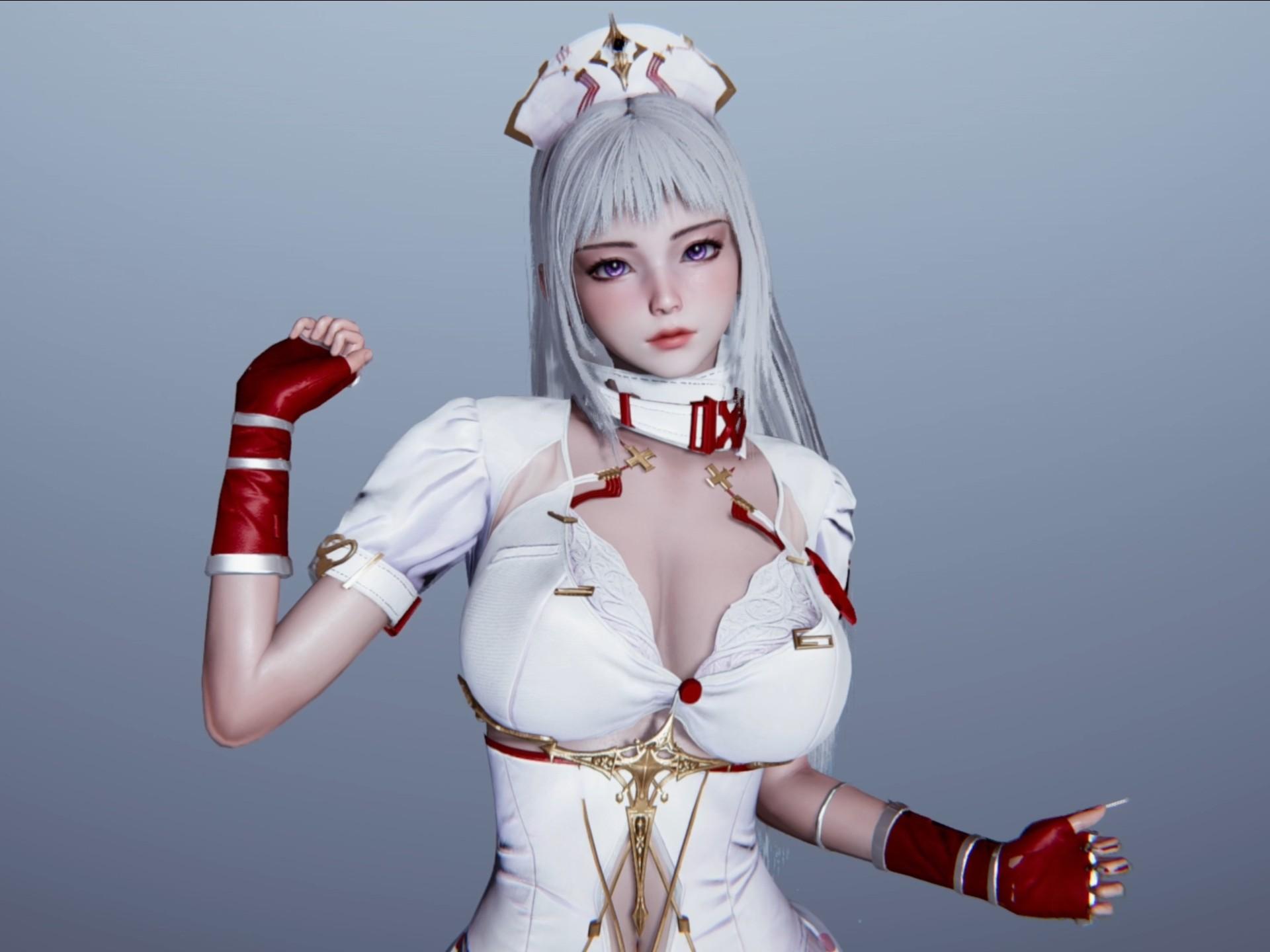 最新泡茶卡 薇薇安护士 人物捏脸展示