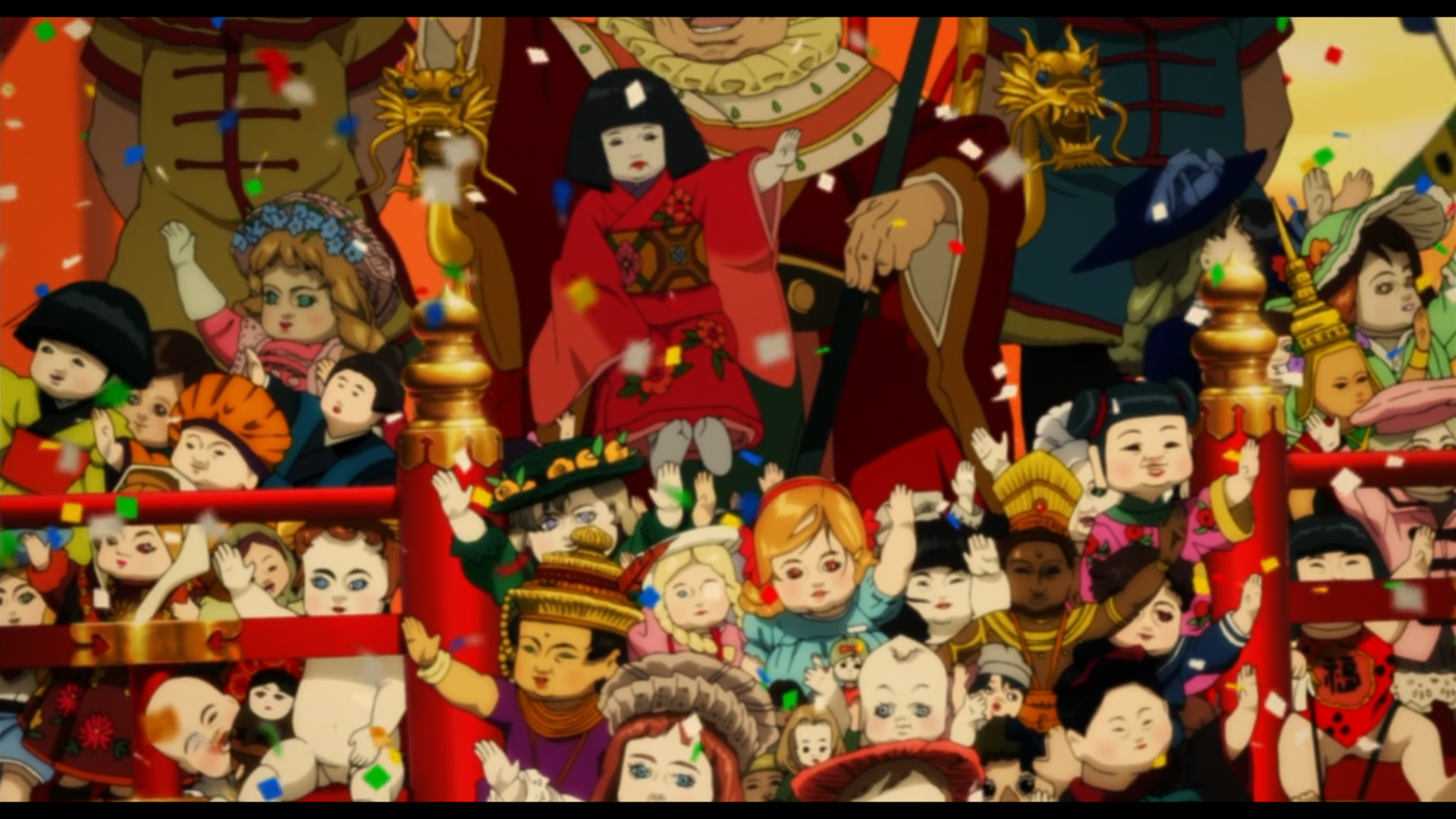 求一部老动漫类似攻壳机动队的傀儡谣游行的画面但是不是攻壳机动队的