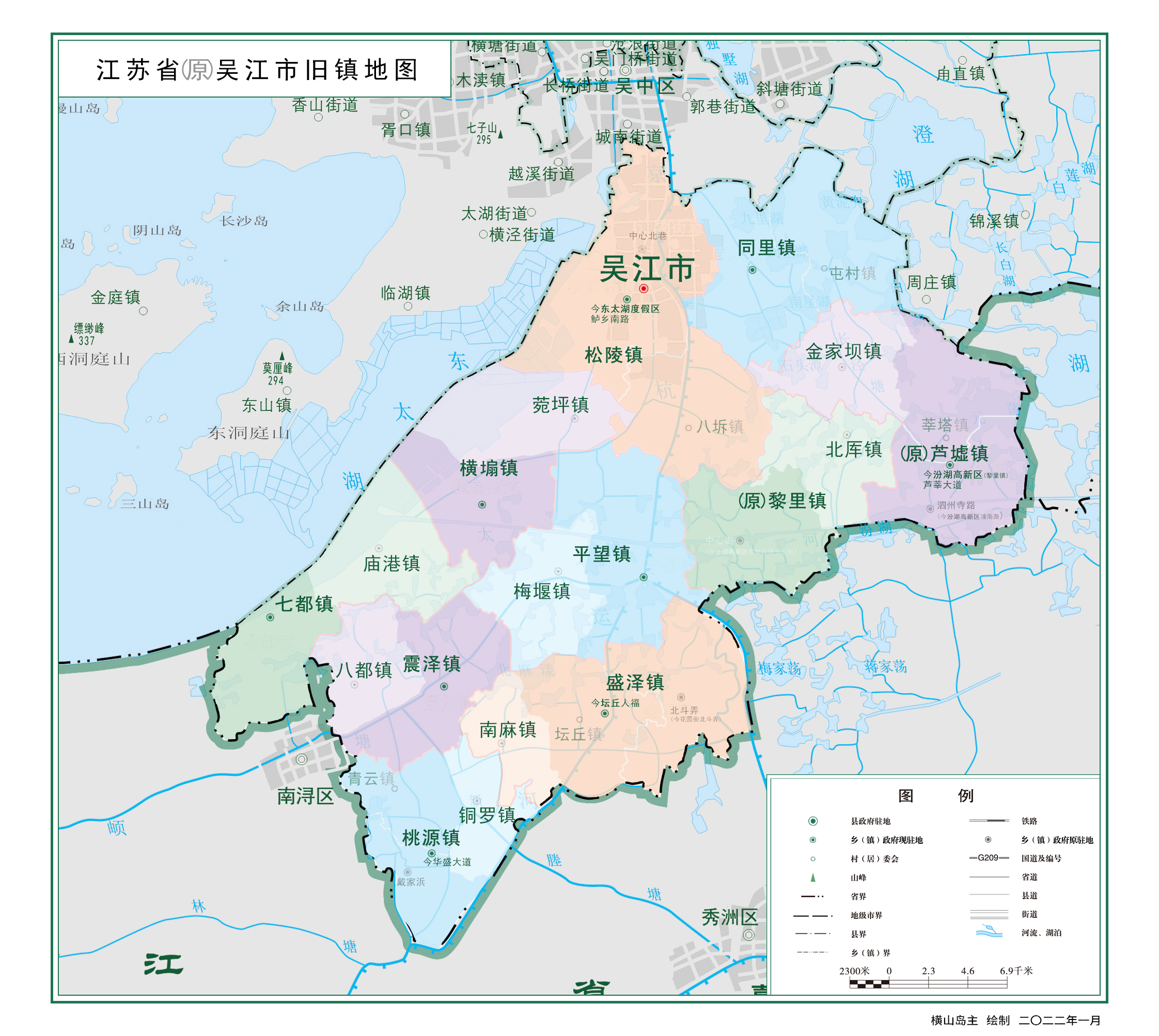 吴江区各乡镇分布地图图片