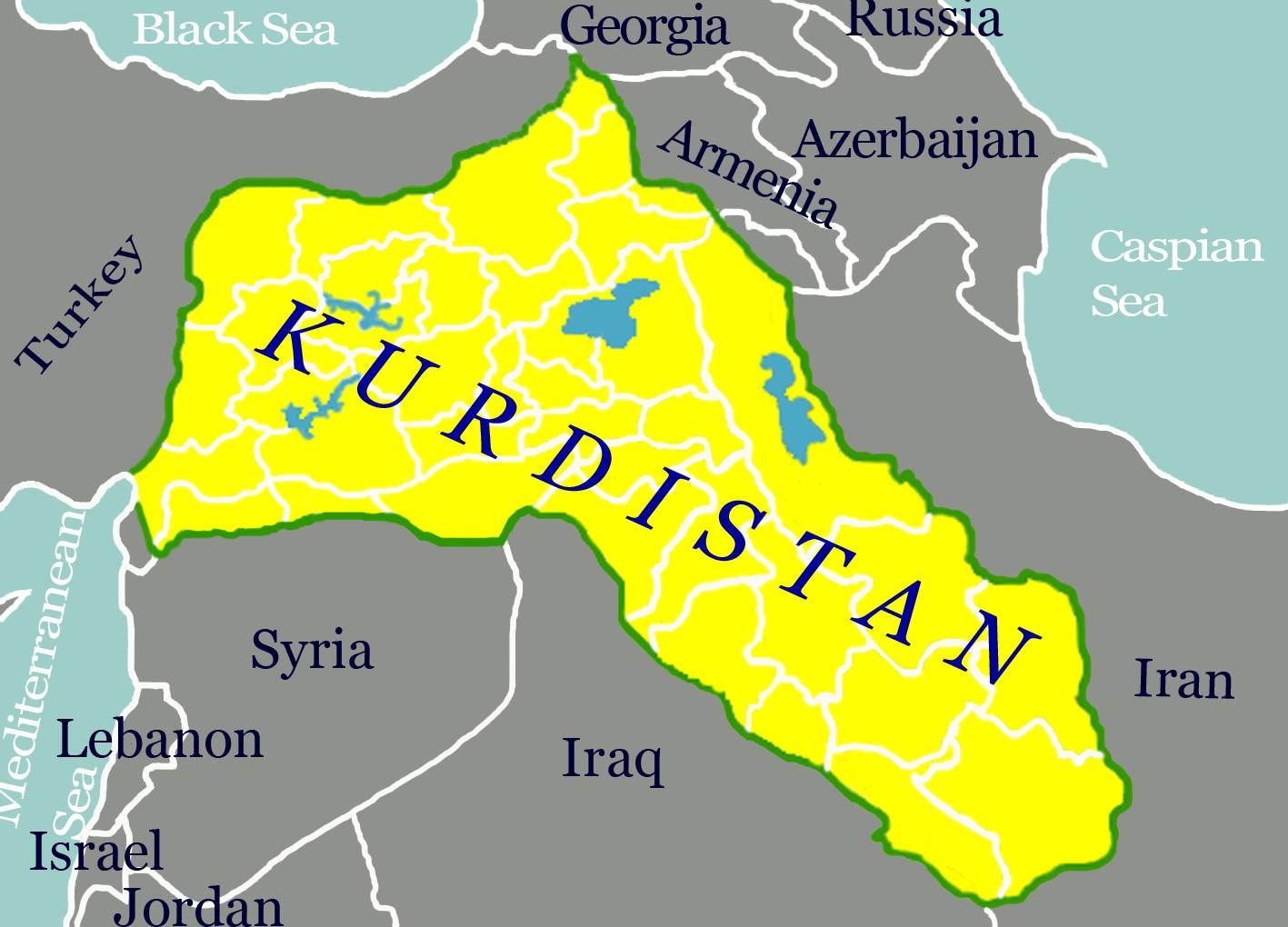 土耳其库尔德地区地图图片